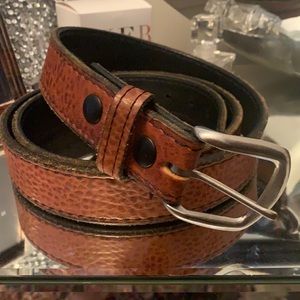 1801 BOSTON BISON LEATHER BELT